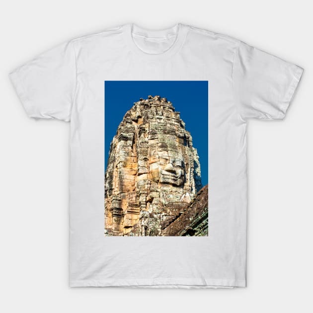 Angelic Face Tower, Angkor Thom T-Shirt by BrianPShaw